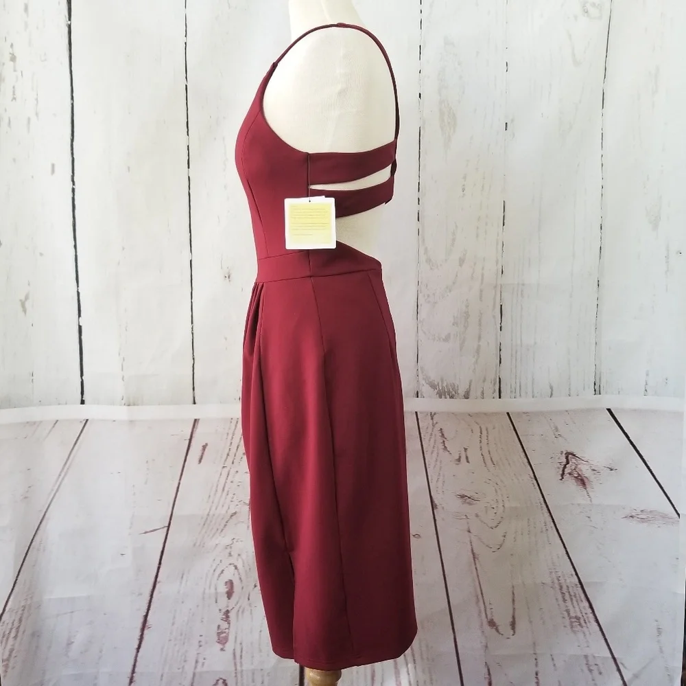 HARPER + LEMON Sleeveless Cutout Midi Dress - Picture 3 of 8